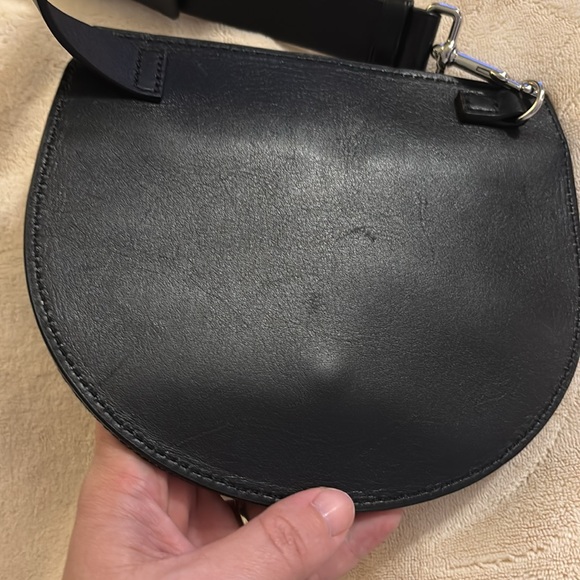 Theory Post Saddle Leather and Denim Waist/Hip/Belt Bag - Picture 13 of 13